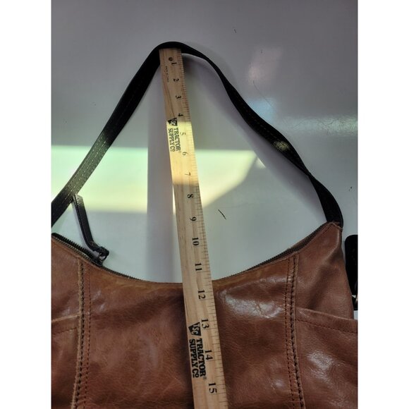 THE SAK Kendra Leather Hobo Shoulder Medium Bag Brown Two Tone Full Zip Closure - Picture 7 of 12